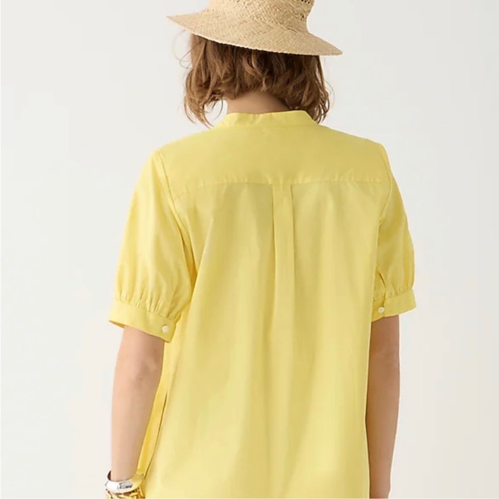 SHORT-SLEEVE MINI SHIRTDRESS IN COTTON POPLIN - JCREW, Size Small - Picture 3 of 6
